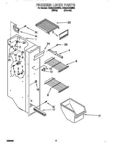 Freezer liner