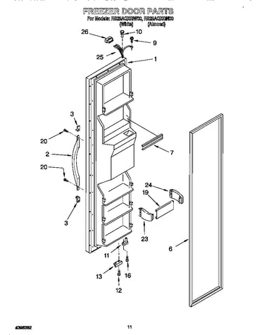 Freezer door