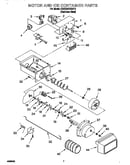 Motor and ice container