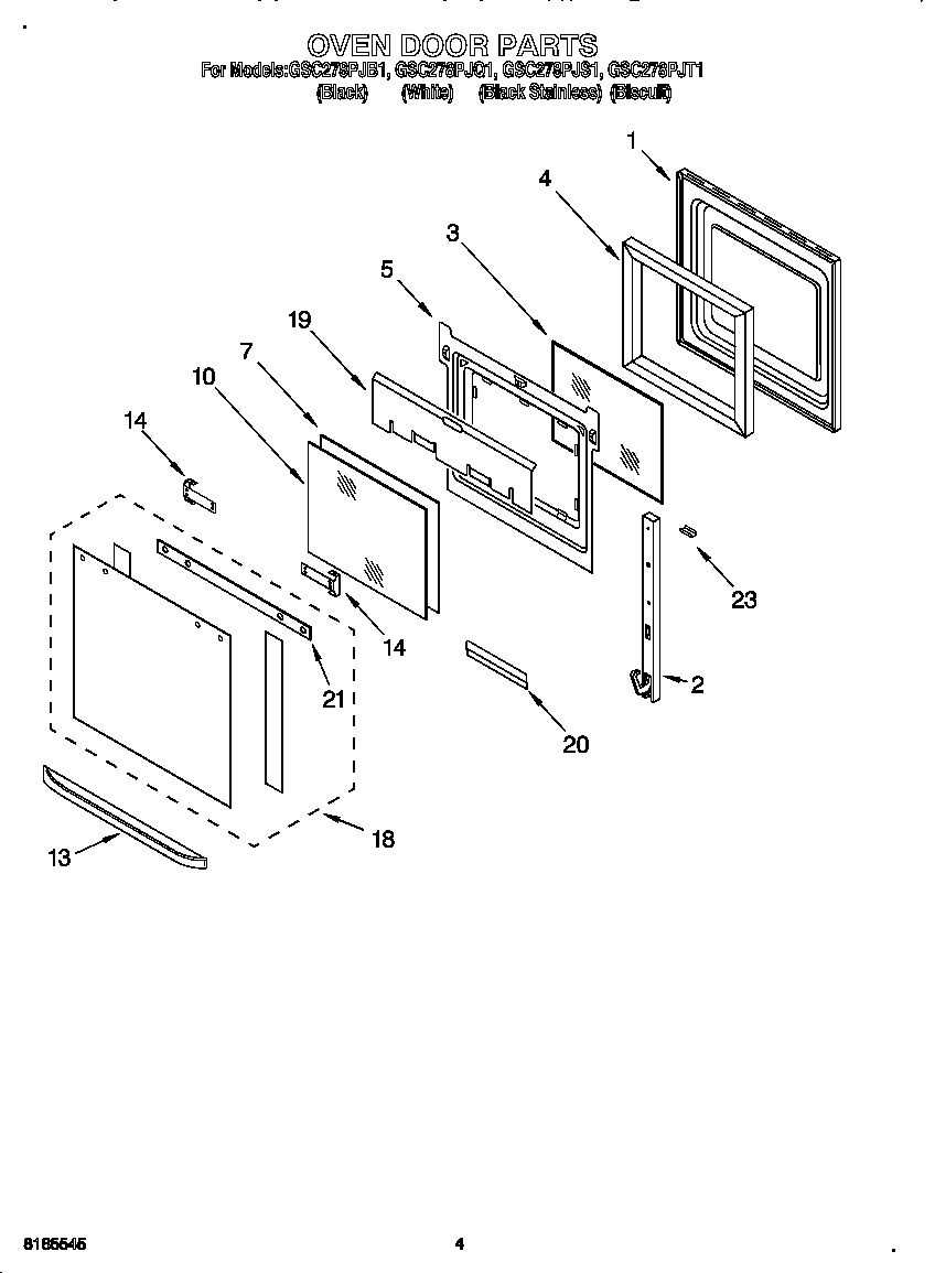Oven door