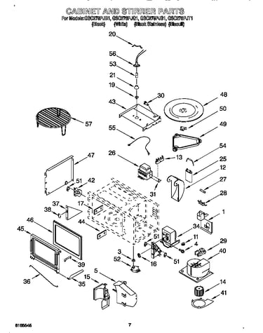 Cabinet and stirrer