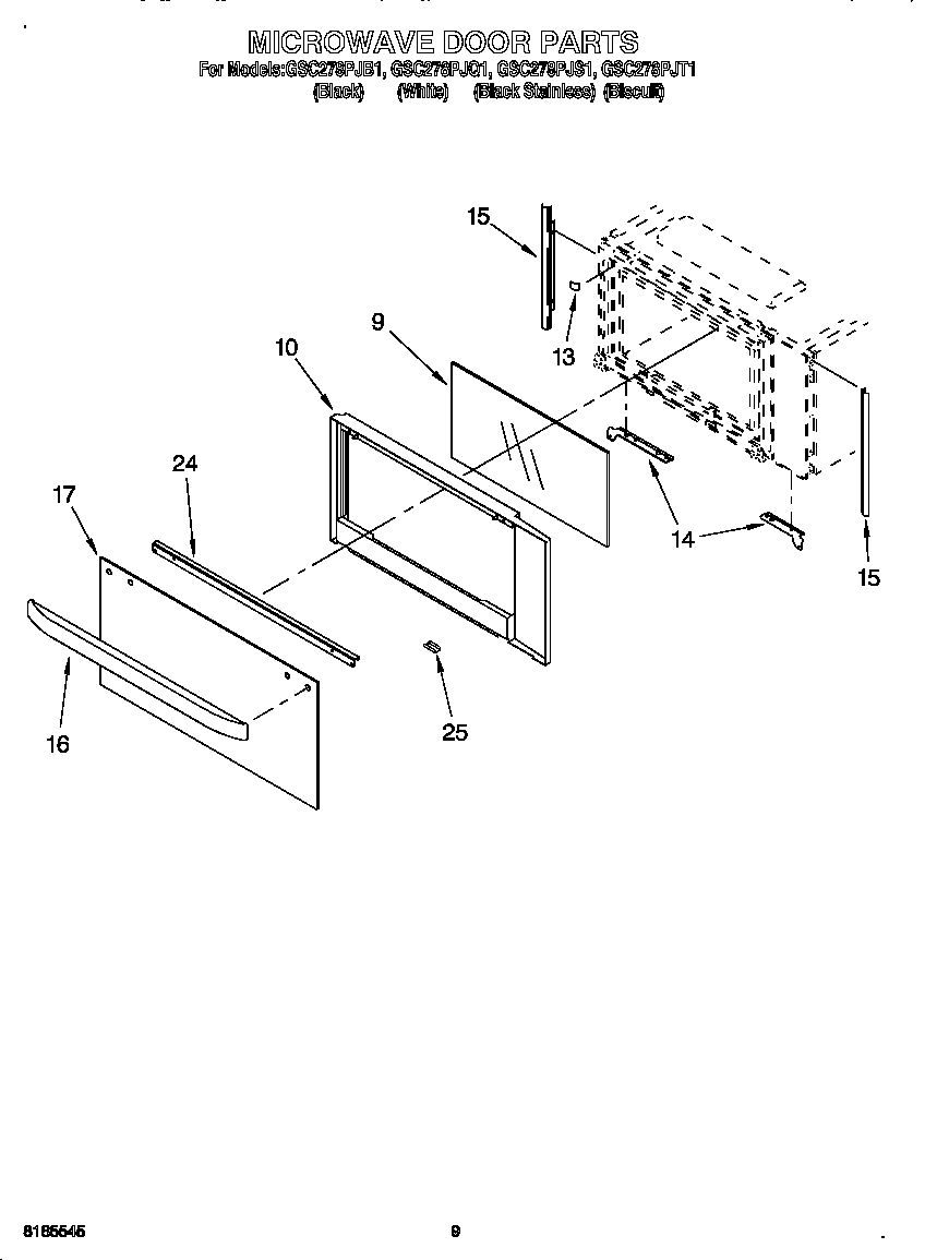 MICROWAVE DOOR