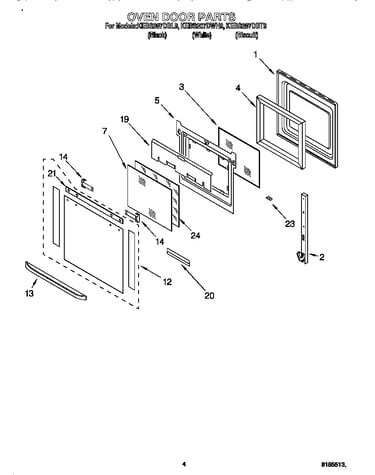Oven door