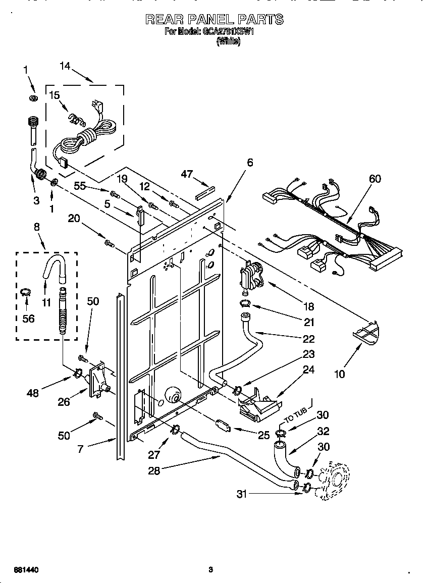 Rear panel