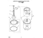 Whirlpool GCA2781XSW1 agitator, basket and tub diagram