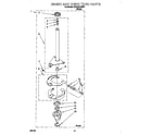 Whirlpool GCA2781XSW1 brake and drive tube diagram