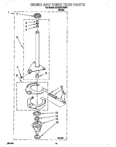 Brake and drive tube