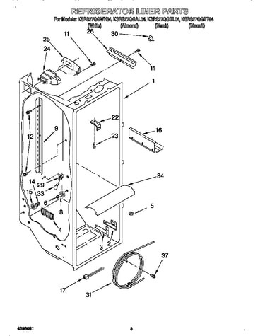 Refrigerator liner