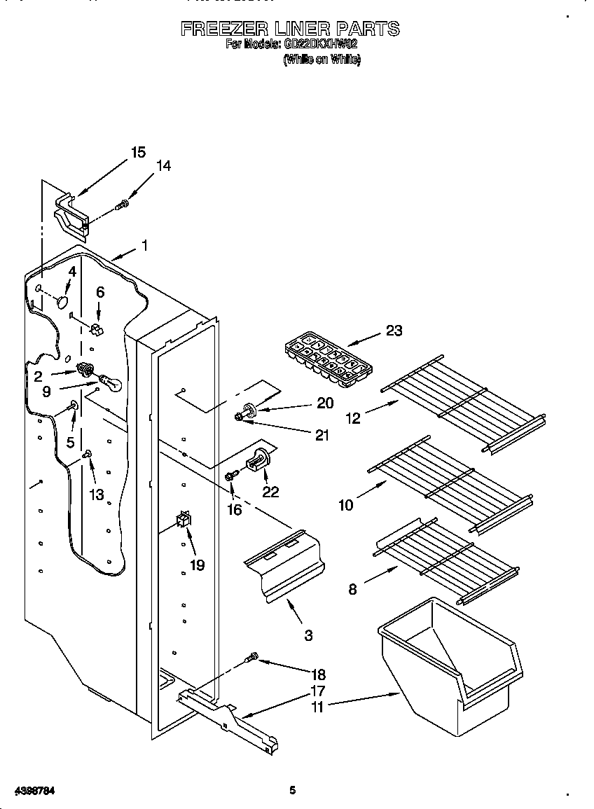 Freezer liner