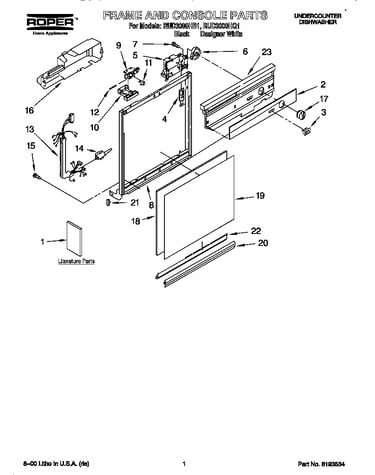 Frame and console