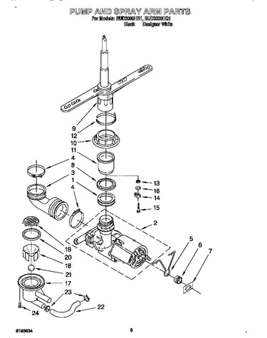 Pump and sprayarm