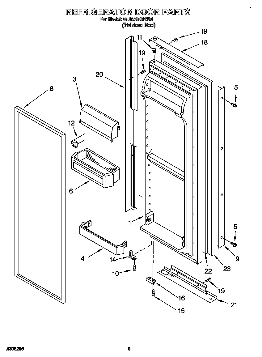 Refrigerator door