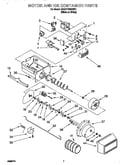 Motor and ice container