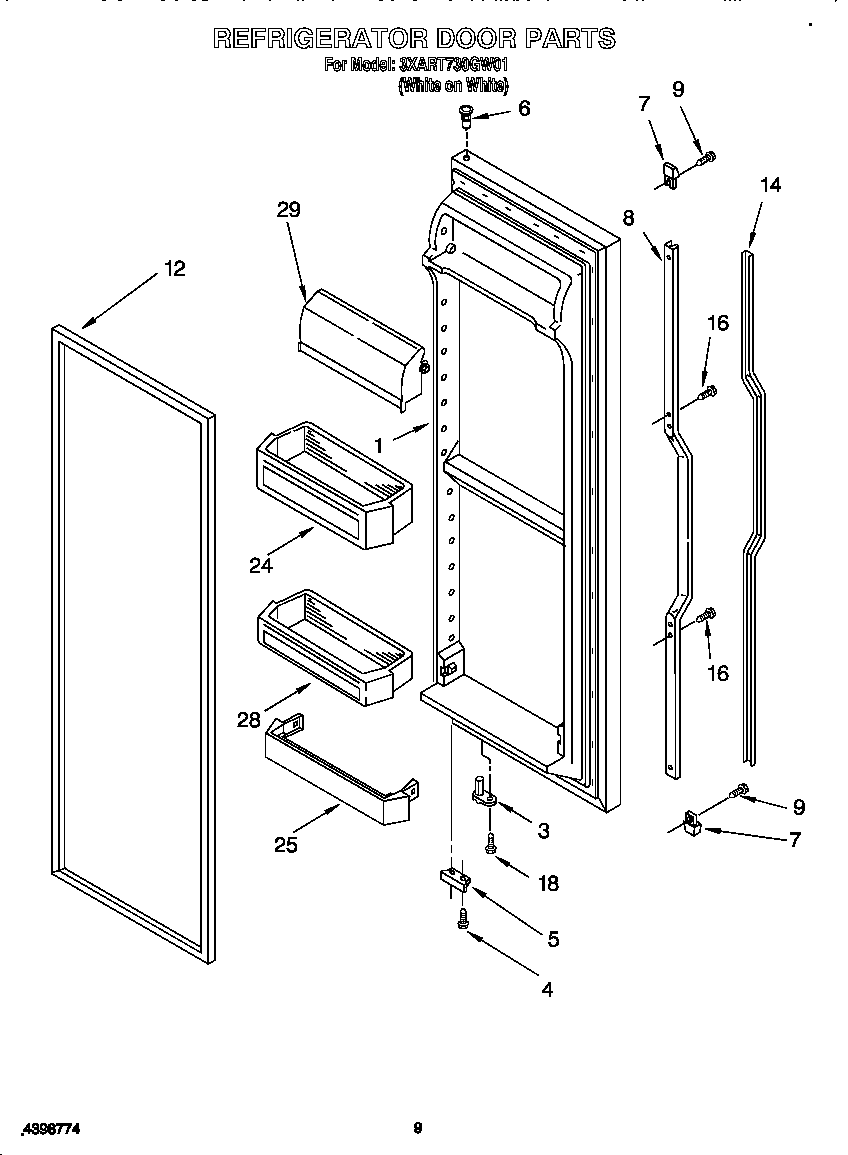 Refrigerator door