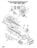 Motor and ice container