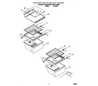 Roper RS22AQXGW00 refrigerator shelf diagram