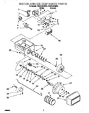 Motor and ice container