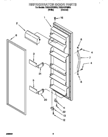 Refrigerator door