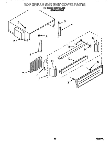 Top grille and unit cover