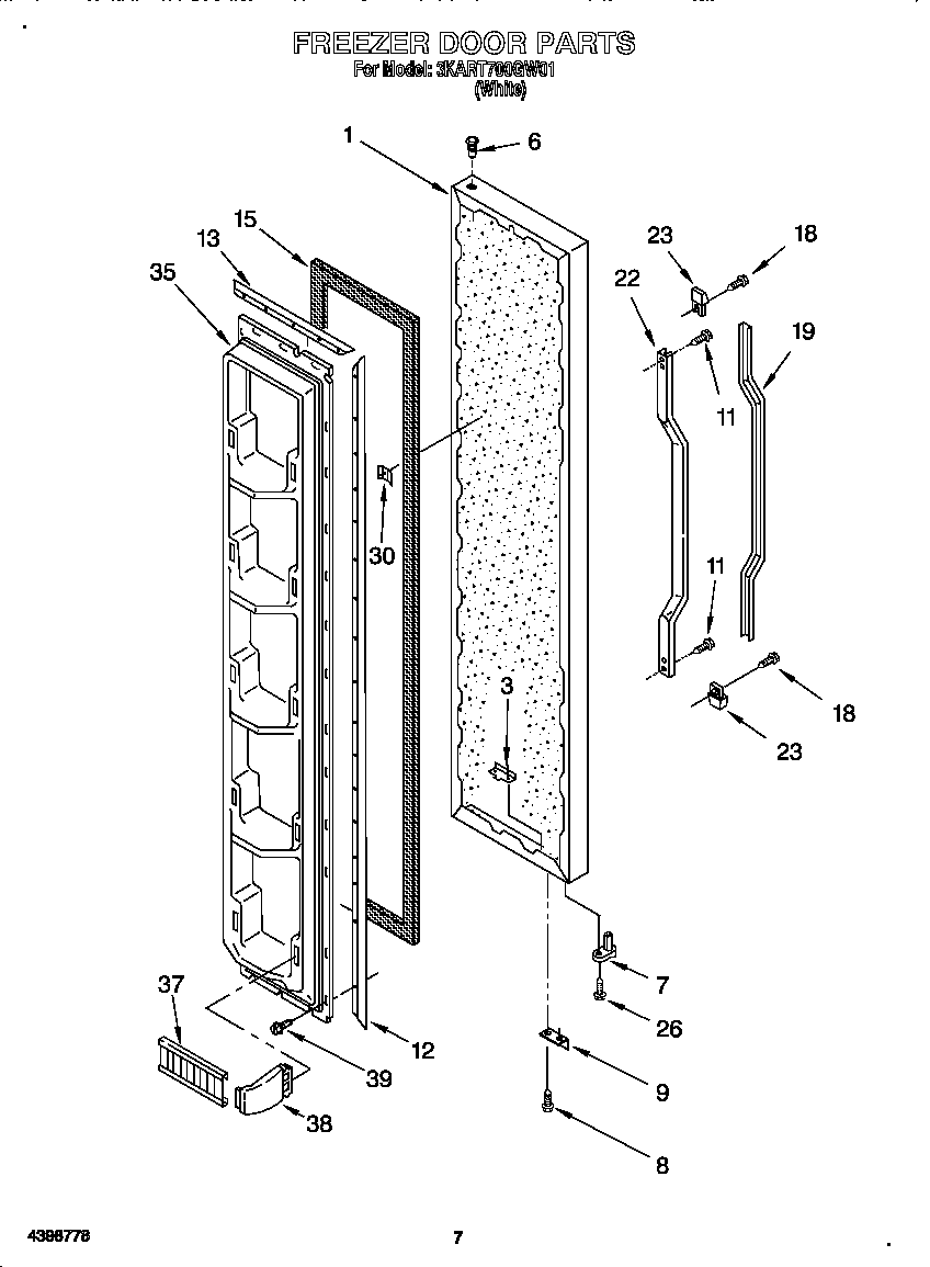 Freezer door