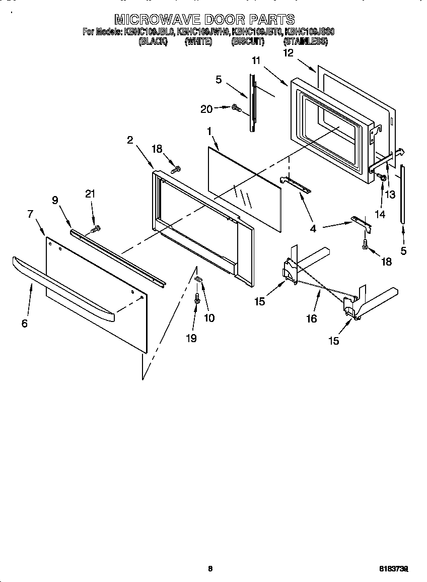 Microwave door