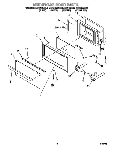 Microwave door