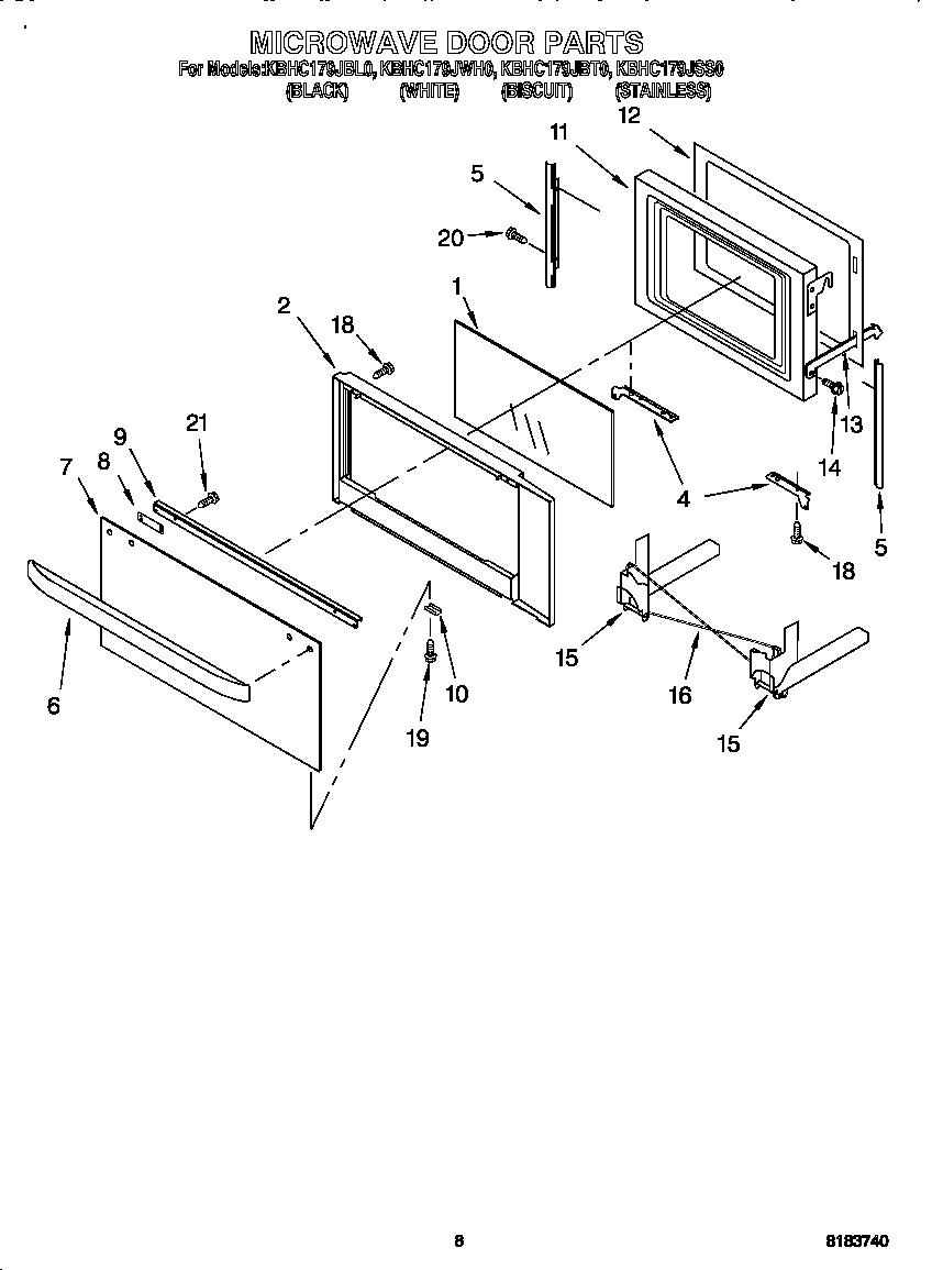 Microwave door