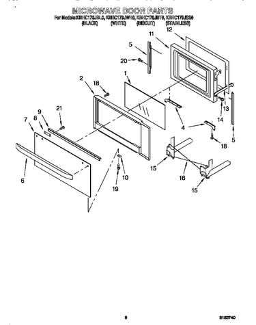 Microwave door