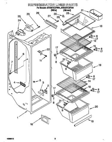 Refrigerator liner