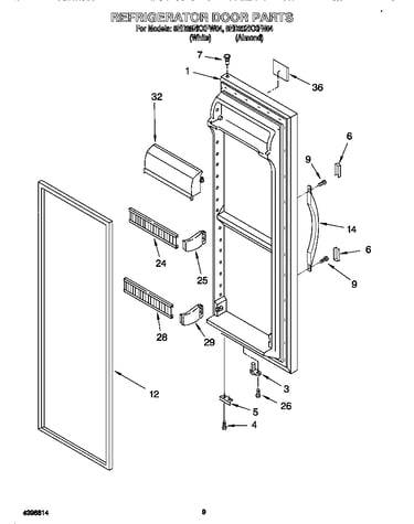 Refrigerator door