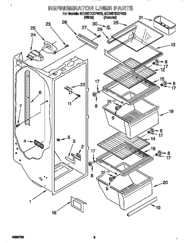 Refrigerator liner