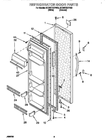 Refrigerator door