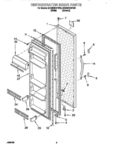 Refrigerator door