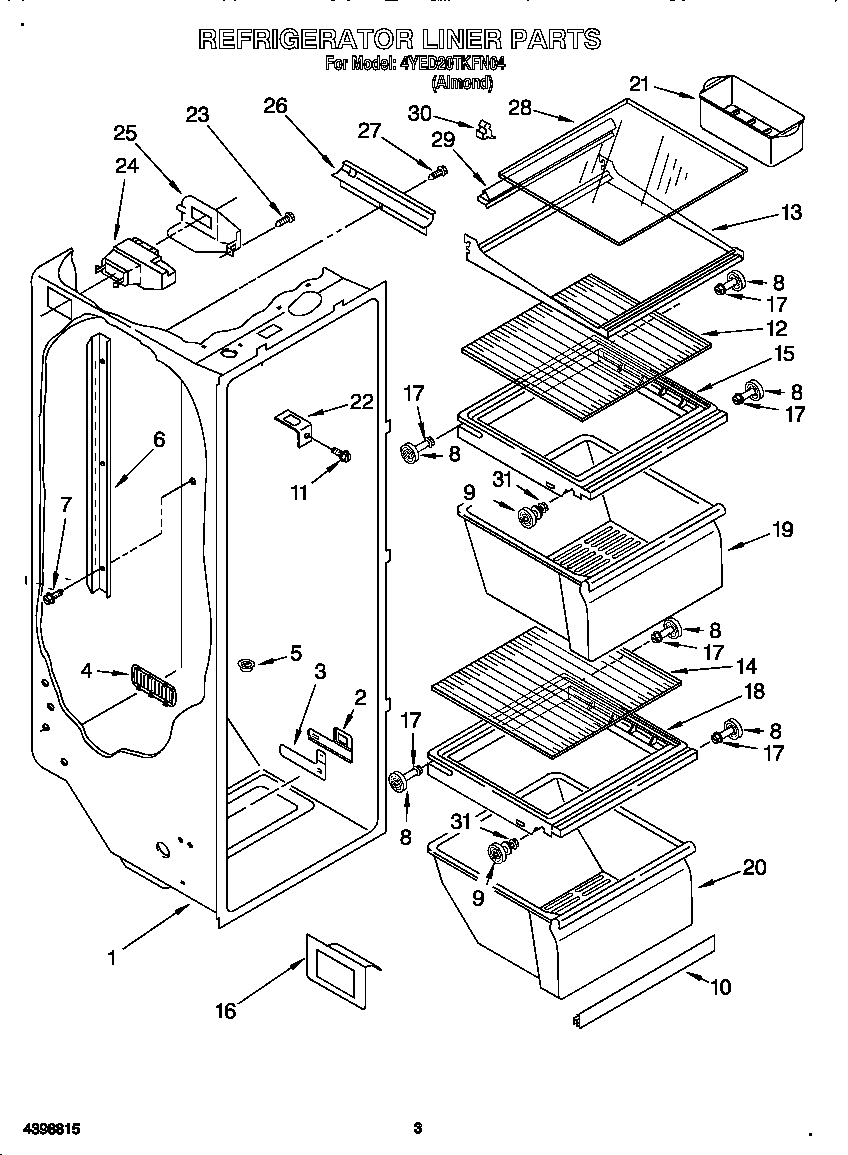 Refrigerator liner