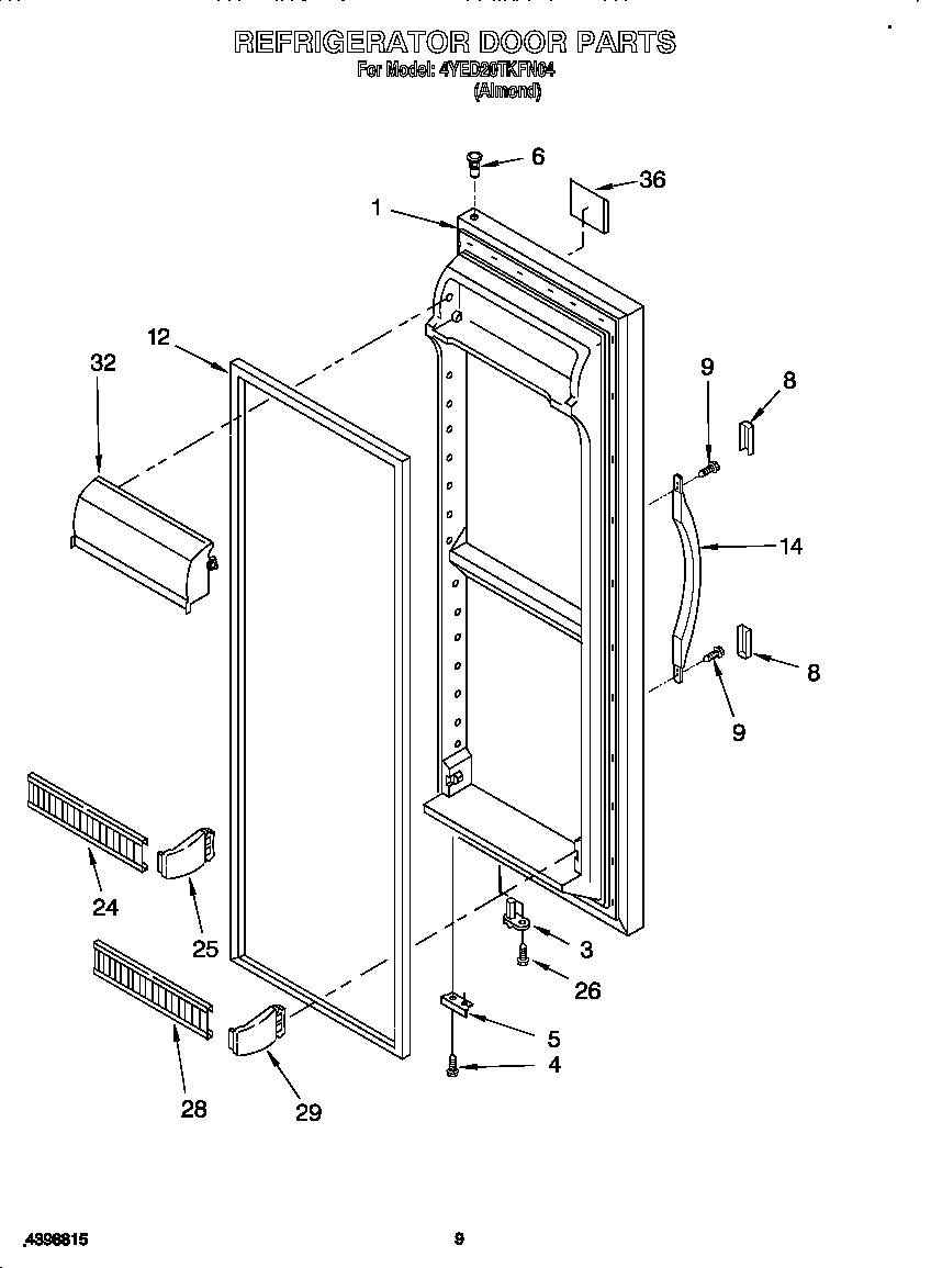 Refrigerator door