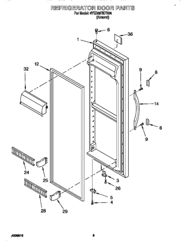 Refrigerator door