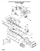 Motor and ice container