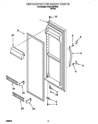 Refrigerator door