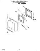 Lower oven door