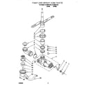 Crosley CUD4000JB0 pump and sprayarm diagram