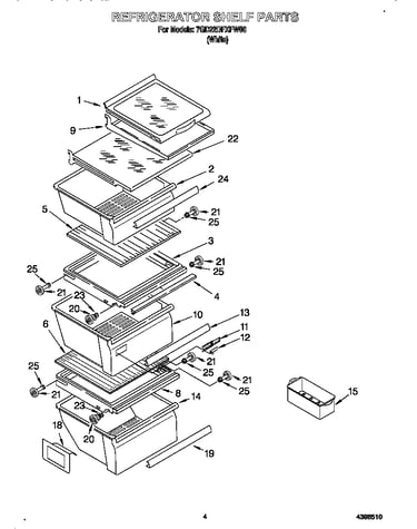 Refrigerator shelf