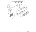 KitchenAid KSSS42QJB00 top grille and unit cover diagram