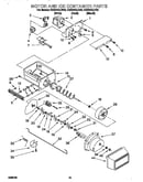 Motor and ice container