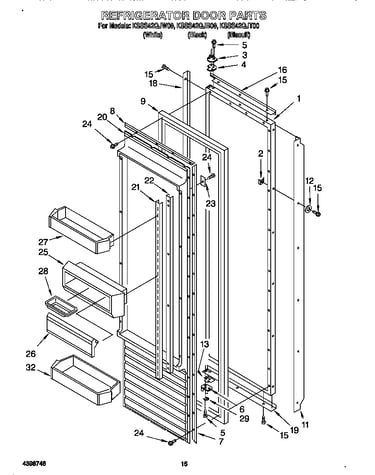 Refrigerator door