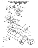 Motor and ice container