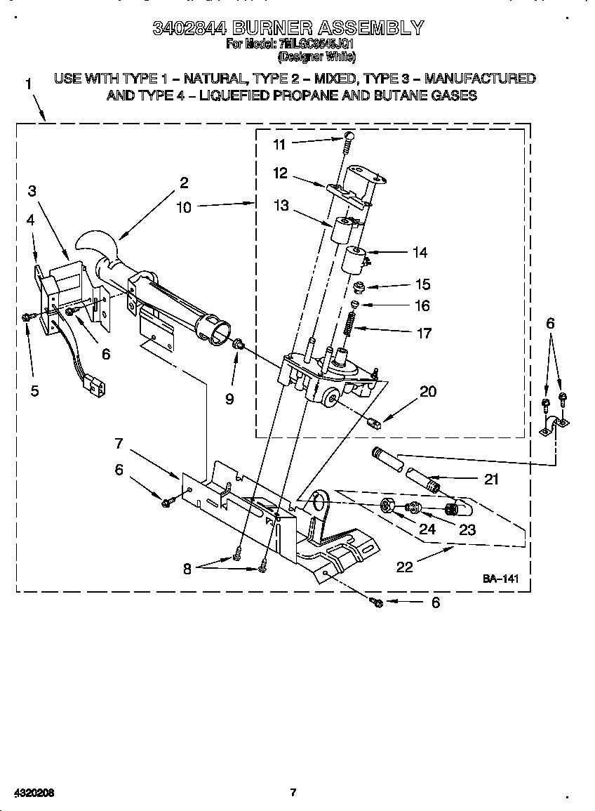 3402844 burner
