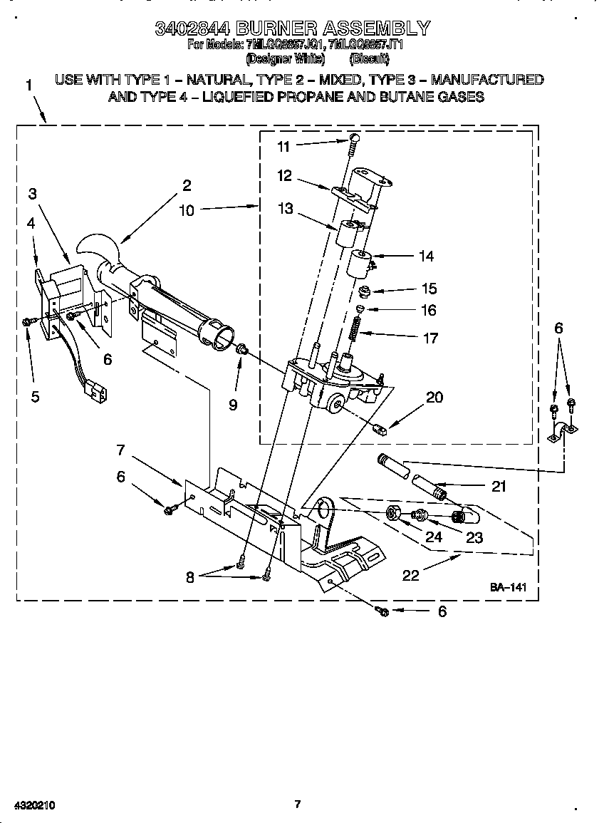 3402844 burner