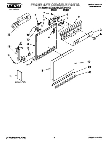Frame and console