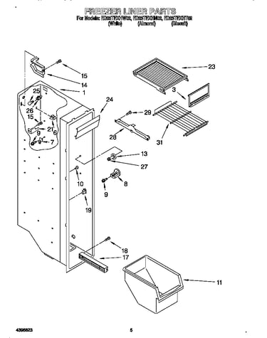 Freezer liner