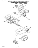 Motor and ice container